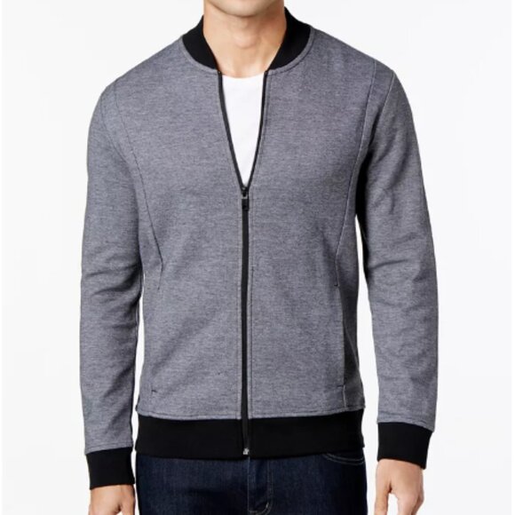 Alfani Other - NWT Alfani Slim Pique Bomber Track Jacket, Size Medium